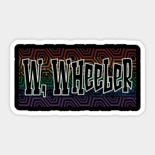 LGBTQ PATTERN AMERICA WHEELER Sticker